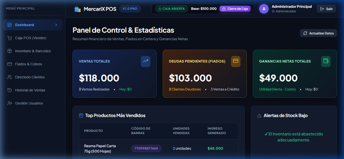 Módulo de Gestión de Fiados y Cobros